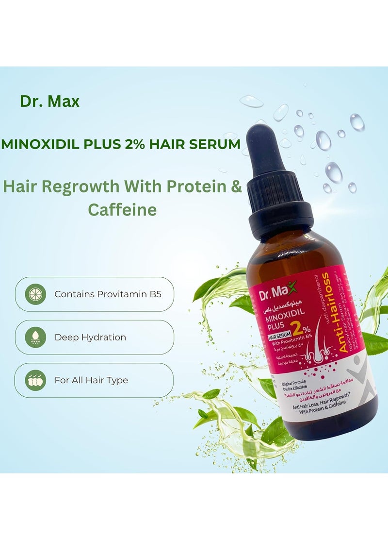 Dr. Max Minoxidil Plus 2% Hair Serum With Provitamin B5  60 ml - Image 3
